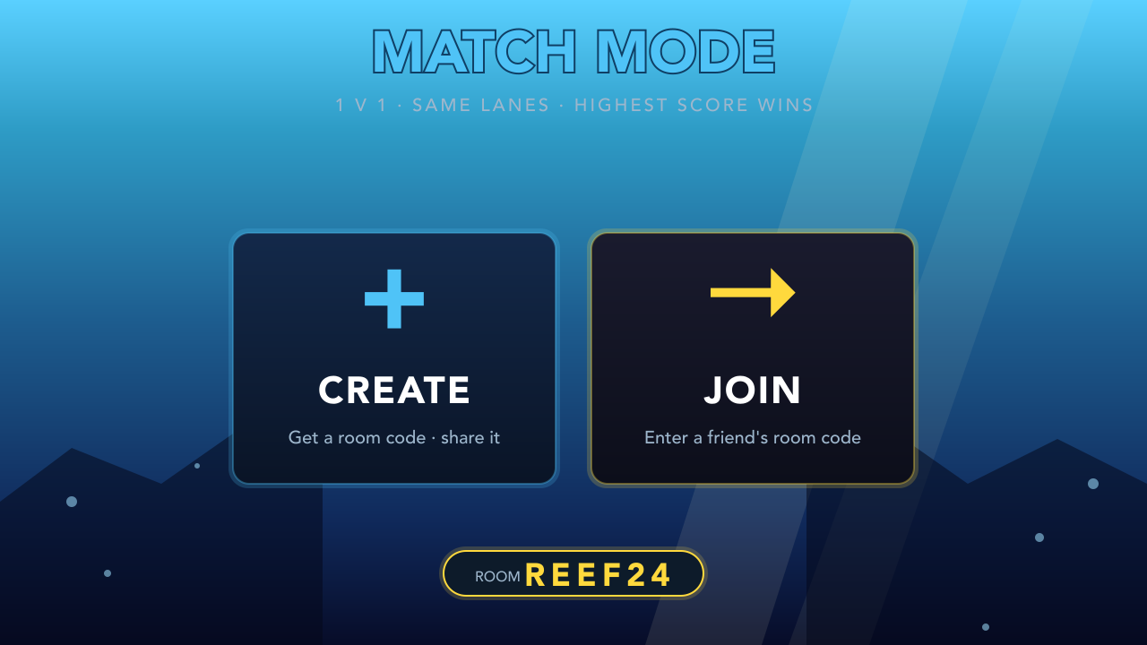 Lobby concept: CREATE or JOIN cards